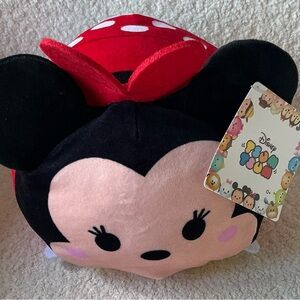 Disney Tsum Tsum Minnie Mouse Plush - Black, Red, and Pink